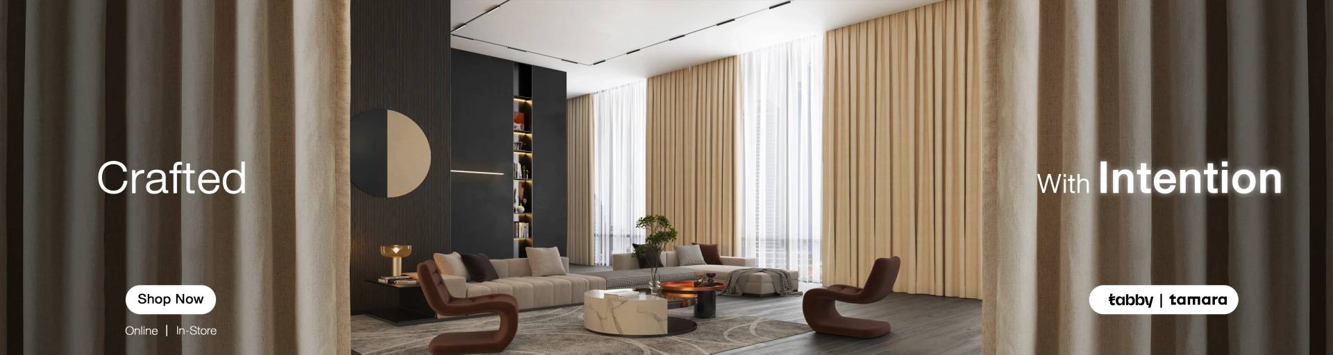 Traditional Modern Curtains Banner (UAE + KSA)