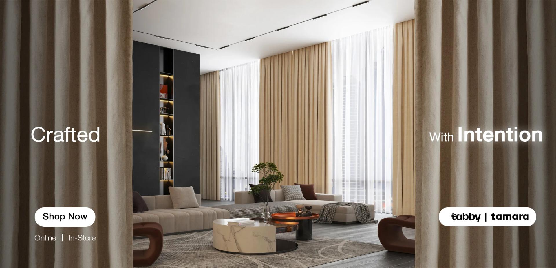 Traditional Modern Curtains Banner (UAE + KSA)
